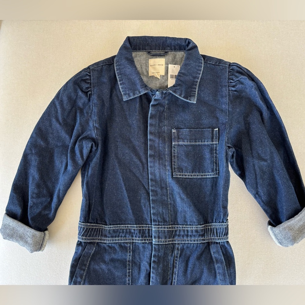 Seventy + Mochi Lorna jumpsuit NWT denim blue jeans size XS 2 - Picture 6 of 11